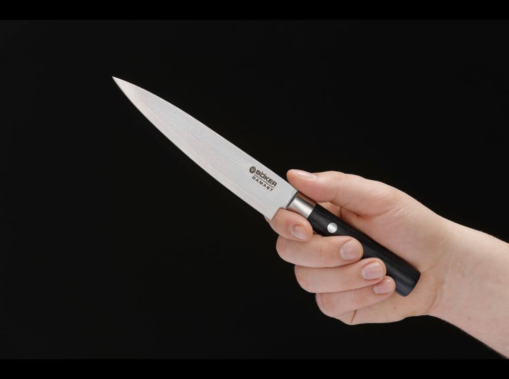 Couteau Utilitaire Damas Black 150 mm | Böker Cuisine