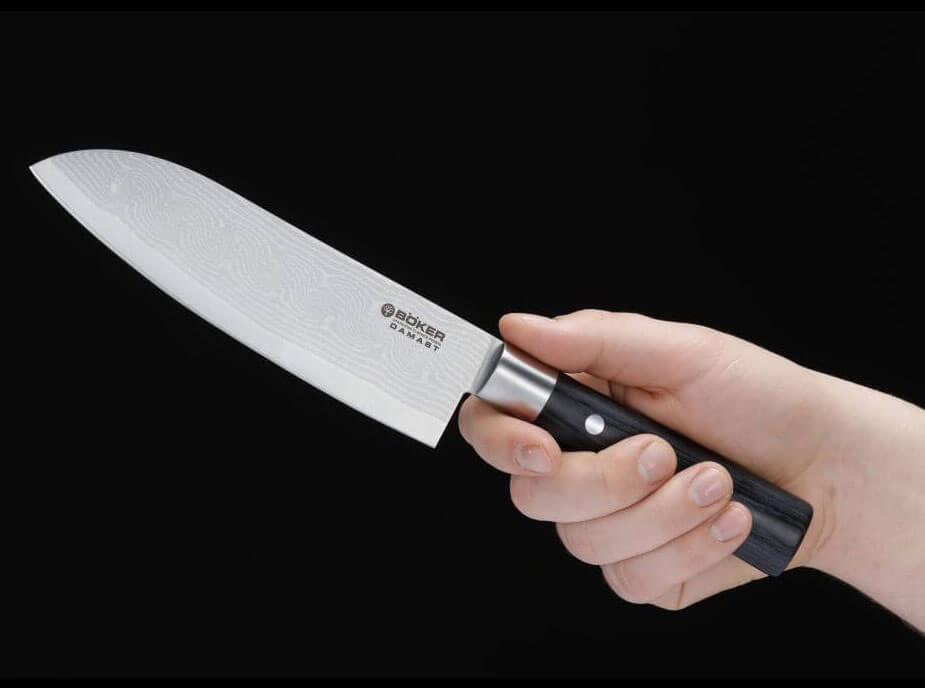 Couteau Santoku Damas 172mm | Böker Cuisine