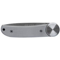 Couteau Régionnal Akma Manche Aluminium Florinox Designer : D.Lemaire. Ouverture à molette.