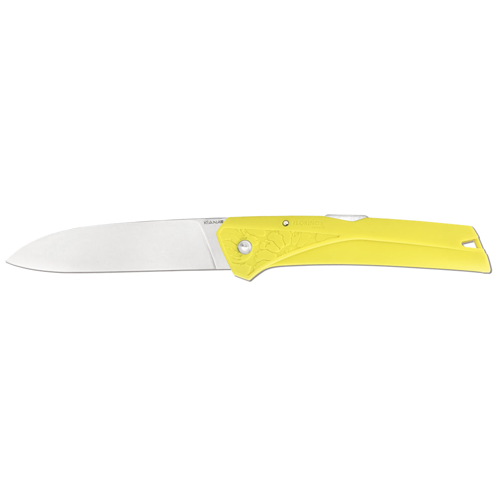 Couteau Régionnal Kiana jaune Manche Polyamide Florinox Manche en polyamide chargé en fibre de verre.