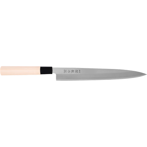Couteau à Sashimi 240mm Manche Bois Sekiryu Emincer finement la viande et le poisson. Emouture asymétrique.