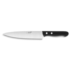Couteau de Chef Darkwood Éminceur Manche Bois Deglon Un couteau simple et efficace, fabriqué avec une lame en acier inoxydable et un manche en bois pressé. Deux rivets tubulaires en aluminium renforcent sa solidité.