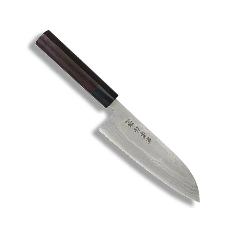 Couteau japonais Santoku en acier Blue Steel "Zen-Bokashi" - Kane Tsune