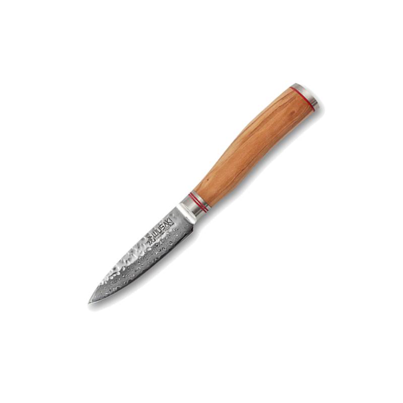 Couteau d'office avec lame VG10 et manche en bois d'olivier - Wusaki