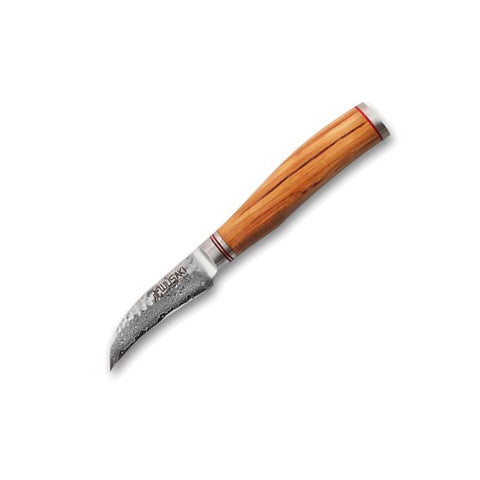 Couteau à bec d'oiseau avec lame VG10 et manche en bois d'olivier - Wusaki