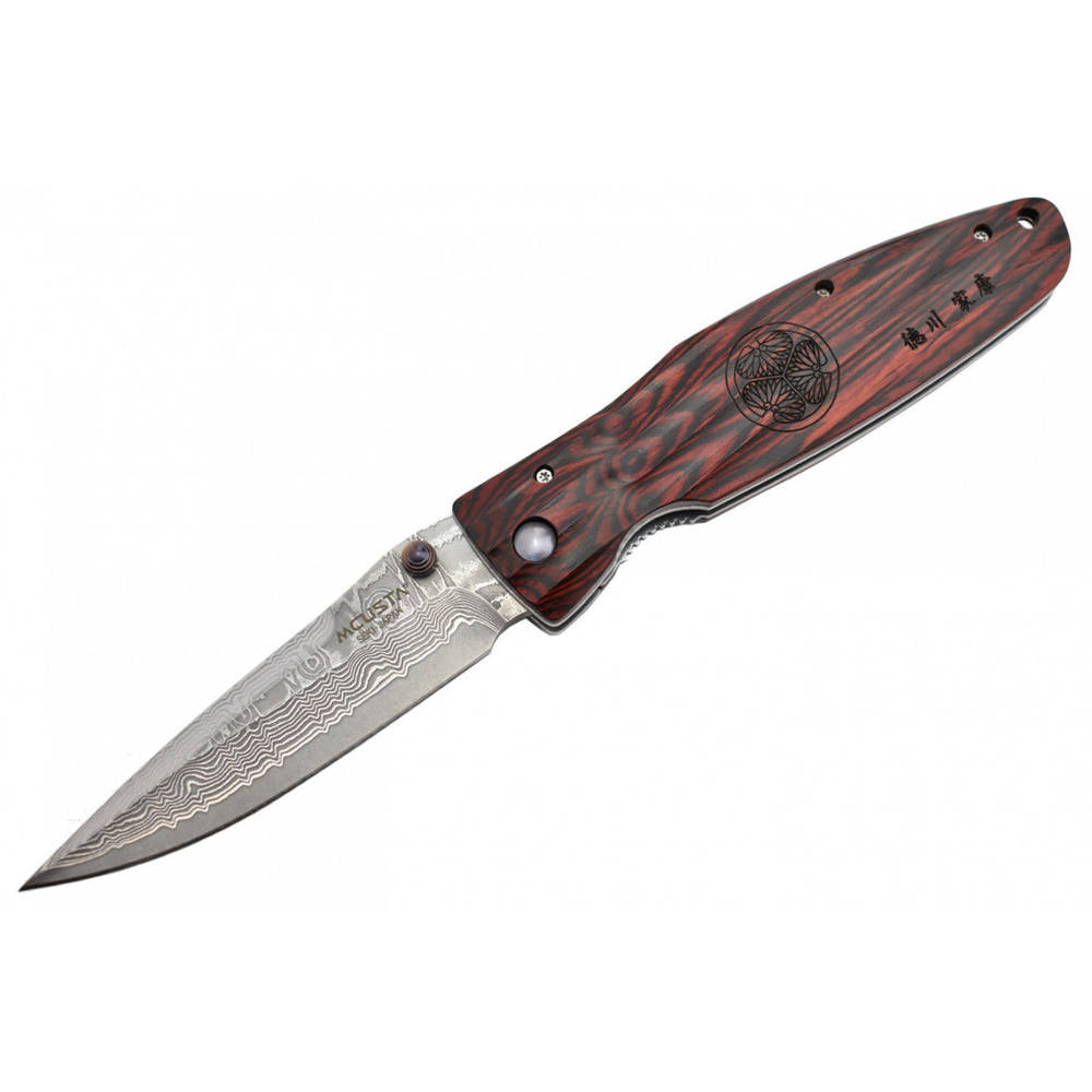 MC183D-Couteau Sengoku Pakka Wood rouge- de la marque Mcusta