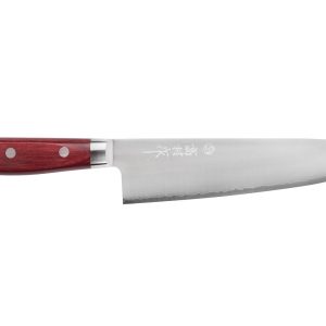 Couteau de chef japonais artisanal Takamura SGR 18cm acie...