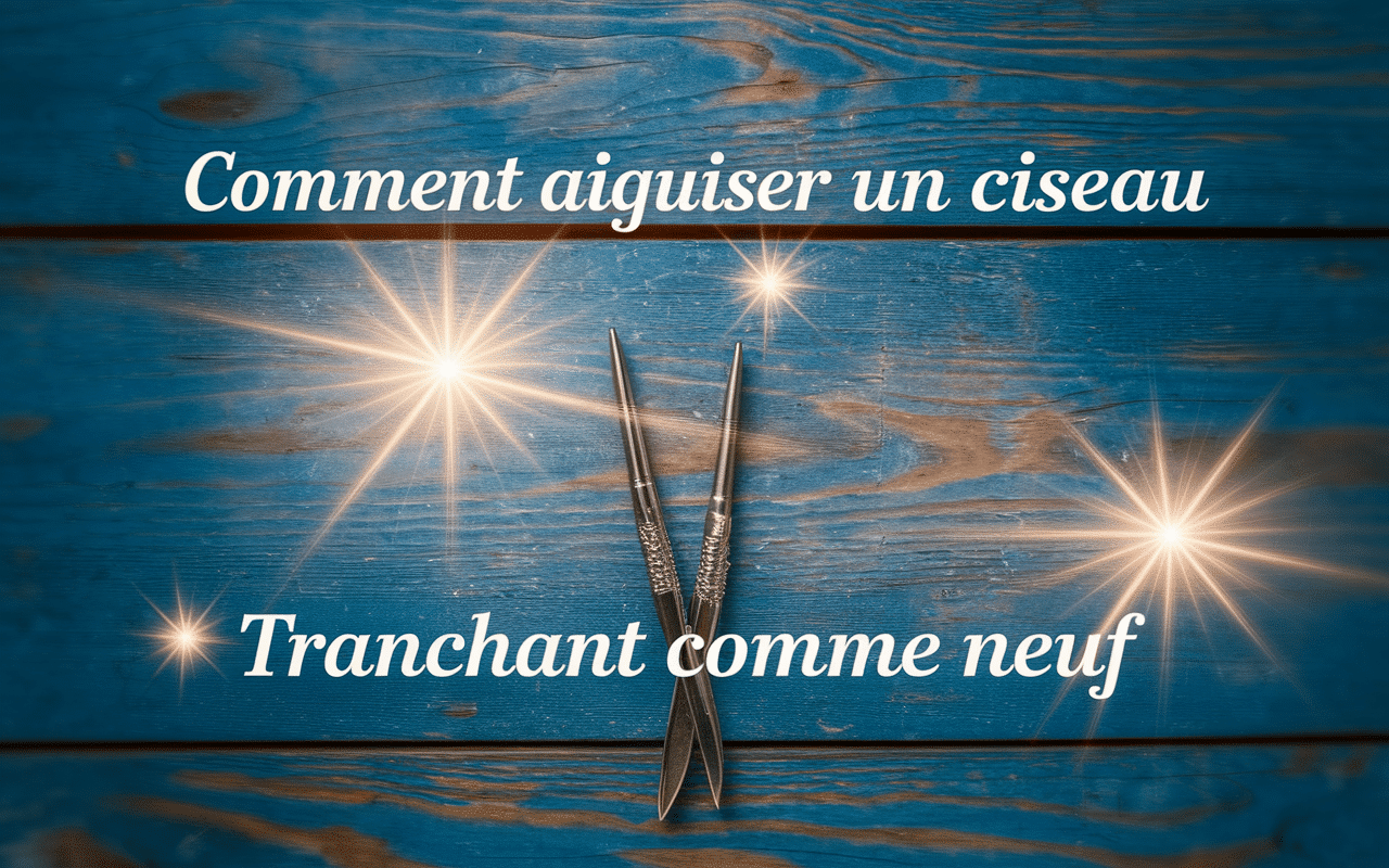 Ciseaux métalliques brillants prêts à couper