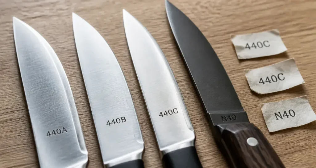 Les aciers 440 et N40 : propriétés, différences et applications en coutellerie