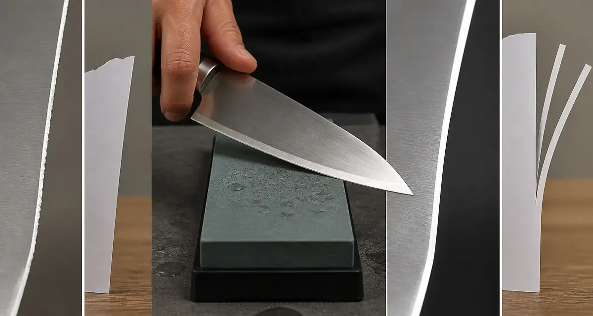 Différence couteau émoussé et aiguisé