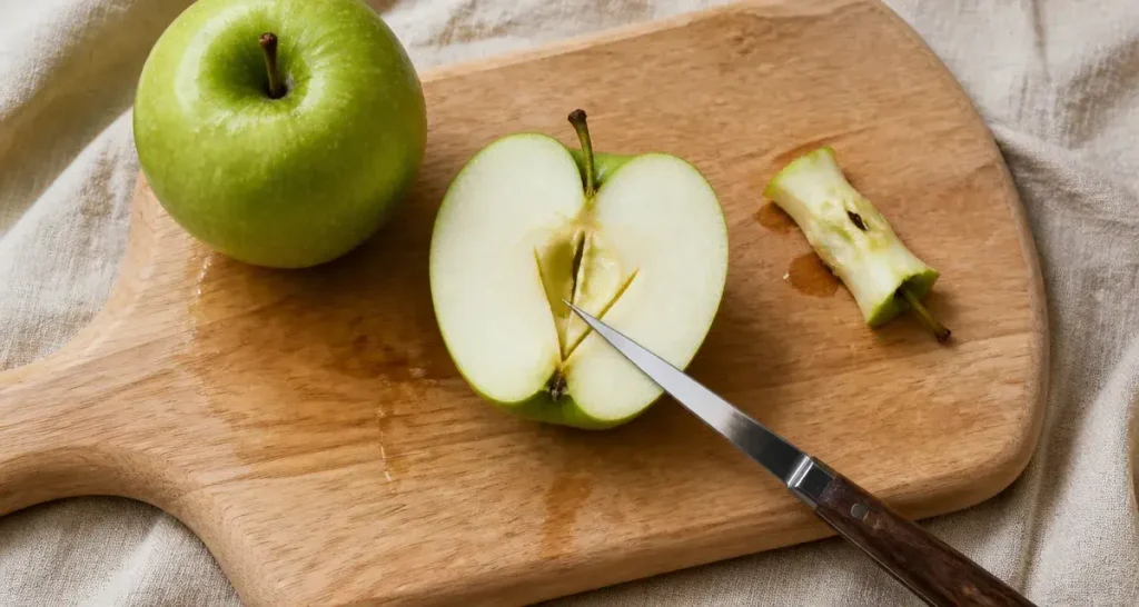 Comment vider une pomme avec un couteau : techniques et astuces
