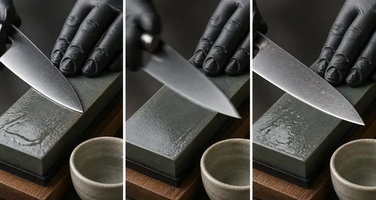 Méthode précise d'aiguisage de couteau sur pierre