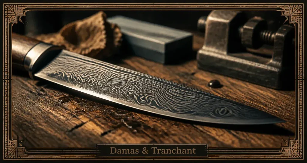 Les lames en damas : origine, fabrication et particularités