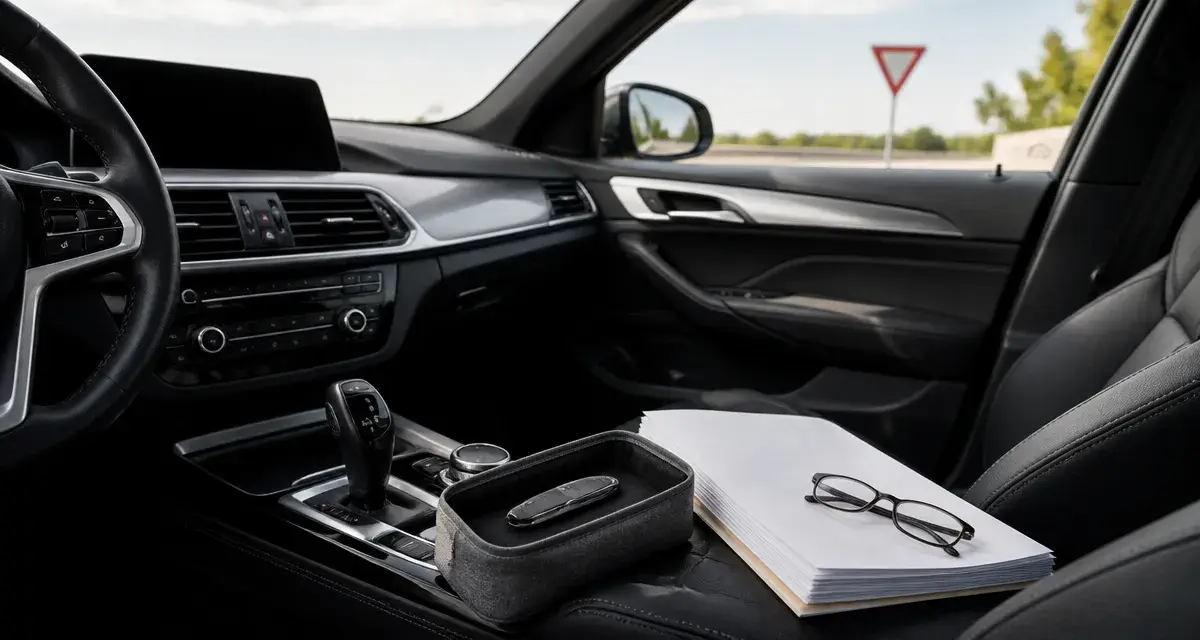 Coffre de voiture avec mallette de couteaux et code légal
