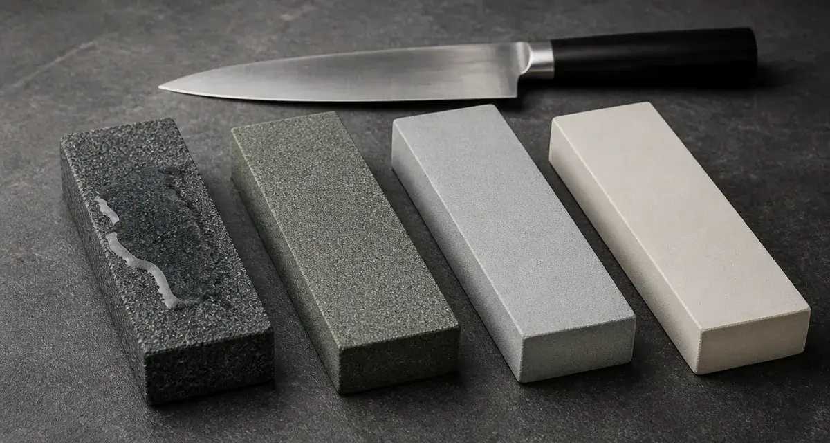 Variétés de pierres à aiguiser pour technique d'affûtage