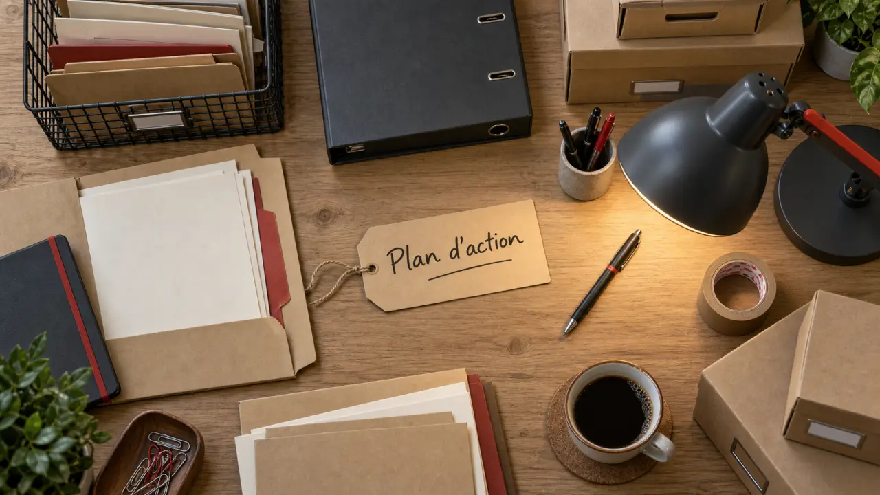 Aide rangement maison : plan d’action, étiquettes et boîtes de rangement